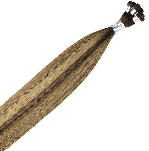 Blonde Hand Tied Hair Weft Extensions Silky Straight  100gm YL318